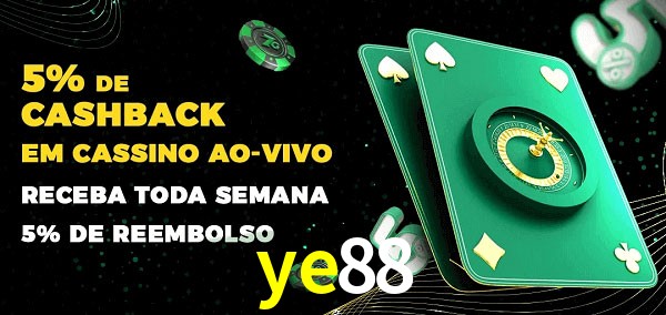 Promoções do cassino ao Vivo ye88